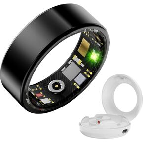 Smart Ring for women Health Tracker , No App Subscription, Sleep Tracker for Men Women, Fitness Tracker Heart Rate Monitor, 5ATM Waterproof Compatible with iOS & Android ，Fitness Ring for Family Care