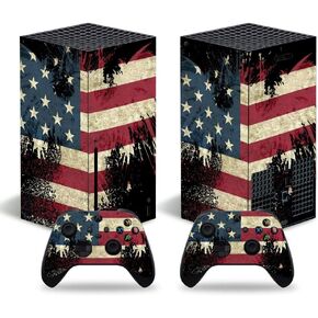 Skin Sticker Compatible with Xbox Series X Console, Full Set Vinyl Decal Protective Cover Wrap for Wireless Controller