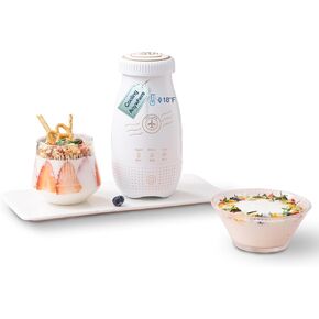 XIANJIN Yogurt Maker, Insulated & Refrigerated, 250ml Capacity, Compact & Portable for Home Use, Multi-Function Self-Made Yogurt Machine