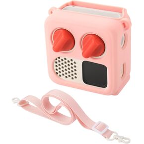 غطاء حالة السيليكون Txesign لـ Yoto Mini (2024 Edition) ، حالة حمل سفر مع غطاء واقعي للحزام الكتف القابل للتعديل للمشغل Mini (الأخضر الفاتح)