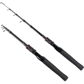 Telescopic Fishing Rod, Collapsible Fishing Rod Portable Spinning Pole for Saltwater and Freshwater, Carbon Fiber Lightweight and Compact Design