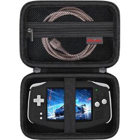 Elonbo Carrying Case for GiipGoop/Anbernic RG34XX Retro Handheld Game Consoles, RG34XX Classic Retro Gaming Console Portable Gaming Console Storage Bag, Linux System Games Organizer Holder, Purple