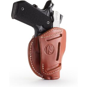 1791 Gunleather 3-Way 1911 Holster - Ambidextrous OWB CCW Leather Gun Holster - Fits All 1911 Models Sig, Colt, Kimber, Ruger, Browning, Taurus and Remmington