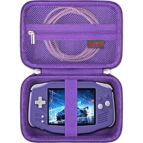 Elonbo Carrying Case for Giipgoop/Anbernic RG34XX Retro Retro Handheld Game ، RG34XX Classic Retro Gaming Gaming Console Bag Bage ، Linux System Games Holder ، Purple in Saudi Arabia