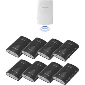 Avantree Audiplex Set with 5 More Add-on Receiver Bundle, Long Range & Low Latency for TV, AV Receivers, Projectors, Broadcast, and Church