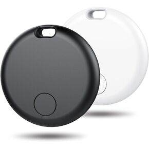 Tracker Air Tag-2 Pack: Smart Bluetooth Tracker, Item Finder Works with Apple Find My (iOS Only) App, Trakcer Tag Locator for Keys, Luggage, Satchel, Backpack etc. (Not for Android Devices)