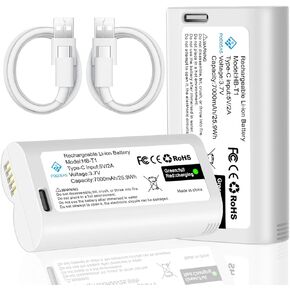 Rechargeable Batteries for Cam Pro, 7000mAh USB-C Removable Battery Pack WBAT1 Replacement, Compatible with WYZE Cam Pro 2K Camera (2-Pack) in Kuwait