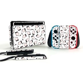 MightySkins Skin Compatible with Nintendo Switch OLED - Raining Cats | Protective, Durable, and Unique Vinyl Decal wrap Cover | Easy to Apply, Remove, and Change Styles | Made in The USA