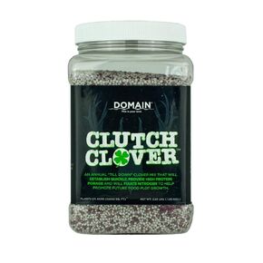 Domain Outdoor Clutch Clover Food Plot Seeds for Deer, 3 Special Varieties of Annual Clover, Establish Quickly, Attracts Deer, Protein Source, Good for Plot Rotations, Improves Soil, ¼ Acre