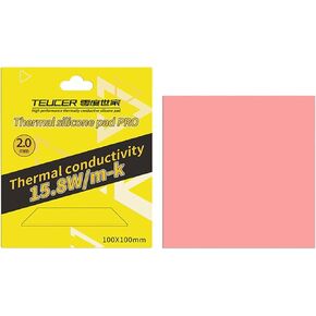 Thermal Pad 15.8 W/mK, 100x100x3mm, Non Conductive Heat Resistance High Temperature Resistance, Silicone Thermal Pads for PC Laptop PS4/PS5/CPU/GPU/Computer
