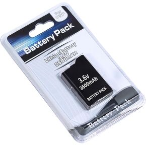 PSP 1000 Battery, 3.6V 3600MAH Rechargeable Battery Pack for Sony PSP 1000 PSP-110 Console PSP 1000 1001 1002, NOT for PSP 2000/3000/PSP Slim