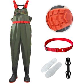 خواض الصدر مع الأحذية ، وصيد الأسماك الصيد ، والخوض نايلون PVC مقاوم للماء للذوبان الصيد الخارير الرجال والنساء in Kuwait