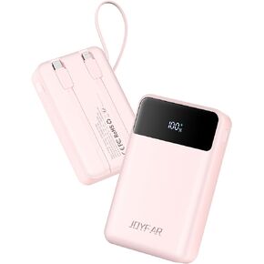 Portable-Charger-Power-Bank Travel Essentials Battery Pack USB C 30000mAh Built in Cable 22.5W Phone Fast Charging Powerbank Compatible with iPhone 16 15 14 13 12 11 iPad Samsung Google Xiaomi