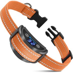 Dog Bark Collar, Smart Anti Bark Collar with 5 Sensitivity, 5 Progressive Humane Auto Training Procedures with Beep, Vibrate, Shock for Small Medium Large Dogs, Waterproof & Rechargeable
