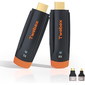 جهاز إرسال ومستقبل HDMI اللاسلكي HDMI ، بوسع و play 2.4g/5g لاسلكي مرسل Sender Extender ، مربع محمول إخراج 4K Decode 1080p ومستقبل متوافق مع الكمبيوتر الشخصي/المحمول/الكاميرا/مربع العرض/التلفزيون