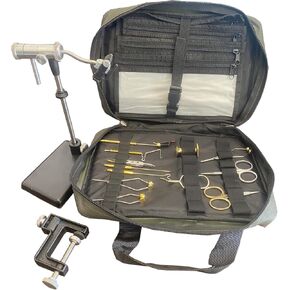 Zephr Travel Fly Tying Kit w/Travel Bag for Fly Tying or Tying Flies