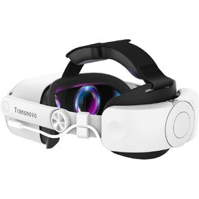 Compatible with Oculus Quest 2 6000mAh Battery Head Strap, One-Button Retractable Design,Quest 2 Accessories for Meta Quest 2 Head Strap