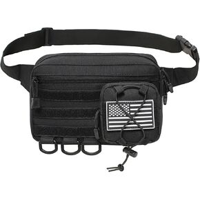 Tactical Men's Fanny Pack for Daily Use - Compack Lightweight Fashion Tactical Crossbody Sling Bag Belt Bag Waist Bag Pack with Adjustable Strap,Everyday Hip Pouch for Workout Travel