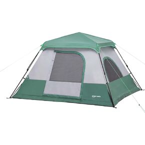 Amazon Basics Instant Camping Tent with Rainfly, Weather-Resistant, Quick Setup