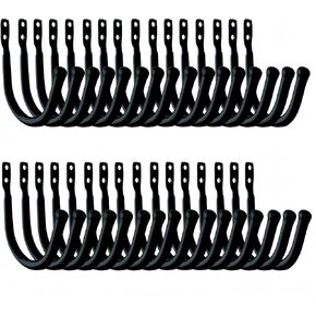 Gun Rack Hooks Wall Mount Hangers with Heavy Duty Steel and Coated Soft Padding; Safe Wall Storage and Display for Rifle Shotgun Archery Bow Backpack (6)
