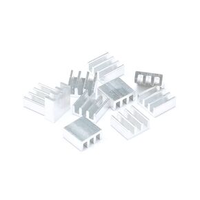10pcs 11x11x5.5mm intaink silver 4 شفرات فعالة تبديد حرارة بالحرارة خفيفة الوزن للتبريد طابعة ثلاثية الأبعاد وحدة المعالجة المركزية GPU وحدة رقاقة البرودة تبريد عالي السرعة