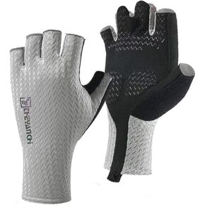 Fingerless Fishing Gloves for Men Women, Sun Protection & Breathable Cycling Gloves for Kayaking, Bike, Workout, Hunting