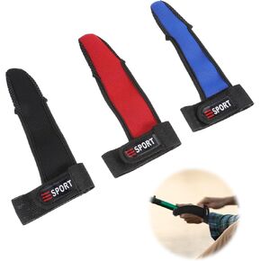 3 Pack Single-Finger Gloves, Anti-Slip Fishing Glove, Professional Single-Finger Gloves Fishing Gloves Casting Index Finger Casting Glove for Fishing Finger Protector Gloves Outdoor, Red Blue Black