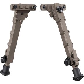 MidTen 7.5"-9" Rifle Bipod Compatible with M-Rail Attach Directly Adjustable Shooting Rest Lightweight Aluminum Bipods for Rifles for Hunting and Shooting Flat Dark Earth