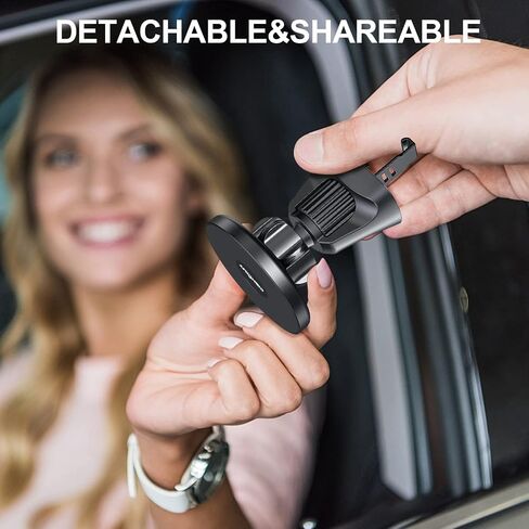 Magnetic Car Mount Compatible with MagSafe Case and iPhone 13/14 Pro Max Mini/iPhone 12 Pro Max Mini, 360° Adjustable Strong Magnet Air Vent Phone Holder in Saudi Arabia