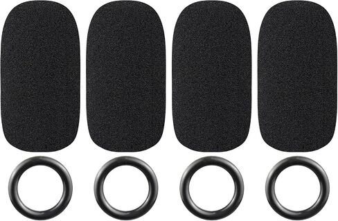 SOULWIT Replacement Mic Cover for Bose A20/A30 Aviation Headset, Microphone Spongue Filter 4-Pack Foam Cover WindScreen - Black in Saudi Arabia