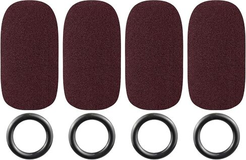 SOULWIT Replacement Mic Cover for Bose A20/A30 Aviation Headset, Microphone Spongue Filter 4-Pack Foam Cover WindScreen - Black in Saudi Arabia