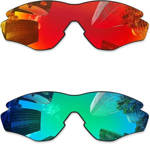 عدسات بديلة مستقطبة لإطار Oakley M2 OO9212/M2 إطار XL OO9343/M2 إطار نظارة شمسية آسيوية - أسود + أزرق جليدي in Saudi Arabia