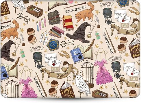 تصاميم علبة الرأس مرخصة رسميًا Harry Potter The Marauder's Map Graphics Doasting Vinyl Skin Cover متوافق مع MacBook Pro 14 "A2442 in Saudi Arabia