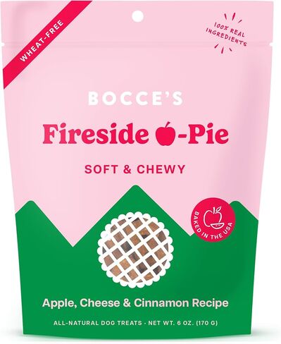 Bocce's Bakery Berry Smoothie Wellness Treats for Dogs, Wheat-Free Everyday Dog Treats, Made with Real Ingredients, Baked in The USA, All-Natural Soft & Chewy Cookies, 6 oz in Saudi Arabia
