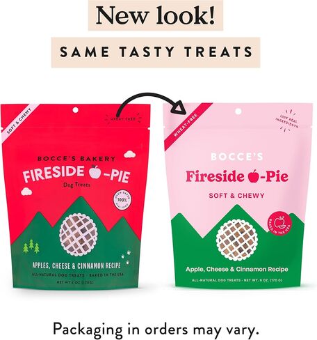 Bocce's Bakery Berry Smoothie Wellness Treats for Dogs, Wheat-Free Everyday Dog Treats, Made with Real Ingredients, Baked in The USA, All-Natural Soft & Chewy Cookies, 6 oz in Saudi Arabia