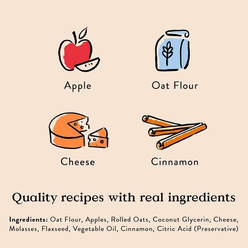 Bocce's Bakery Berry Smoothie Wellness Treats for Dogs, Wheat-Free Everyday Dog Treats, Made with Real Ingredients, Baked in The USA, All-Natural Soft & Chewy Cookies, 6 oz in Saudi Arabia