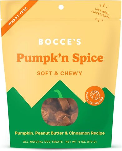 Bocce's Bakery Berry Smoothie Wellness Treats for Dogs, Wheat-Free Everyday Dog Treats, Made with Real Ingredients, Baked in The USA, All-Natural Soft & Chewy Cookies, 6 oz in Saudi Arabia
