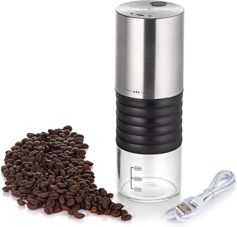 Mixpresso Electric Coffee Grinder With Usb And With Easy On/Off Button, Coffee Bean Grinder & Spice Grinder For Herbs, Nuts & Grains, Spice Mill. in Kuwait