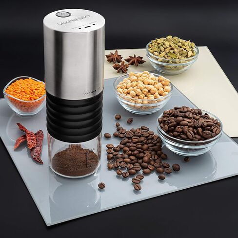 Mixpresso Electric Coffee Grinder With Usb And With Easy On/Off Button, Coffee Bean Grinder & Spice Grinder For Herbs, Nuts & Grains, Spice Mill. in Kuwait
