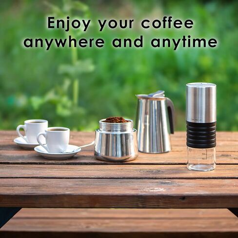 Mixpresso Electric Coffee Grinder With Usb And With Easy On/Off Button, Coffee Bean Grinder & Spice Grinder For Herbs, Nuts & Grains, Spice Mill. in Kuwait