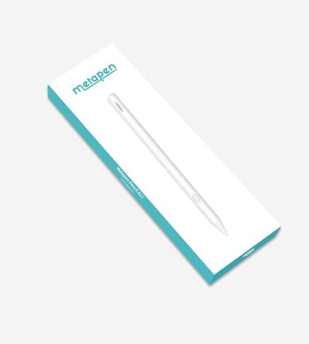Metapen Pencil A11 for iPad 6th-11th, Quick Button & Bluetooth, 2X Fast Charge Stylus Pen for 2018-2025 Apple iPad a16/11/10/9/8/7/6th Gen, Pro 12.9/11/13-inch M4, Air3/4/5/M2/M3, Mini 5/6th in Kuwait