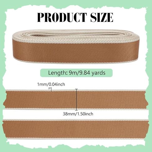 PH PandaHall 9.8 Yards Webbing Straps Nylon Webbing 1-1/2 Inch Wide Striped Ribbons Heavy Sewing Webbing Flat Straps Webbing for DIY Crafts Belt Backpack Handles Purse Leash Furniture Making in Saudi Arabia