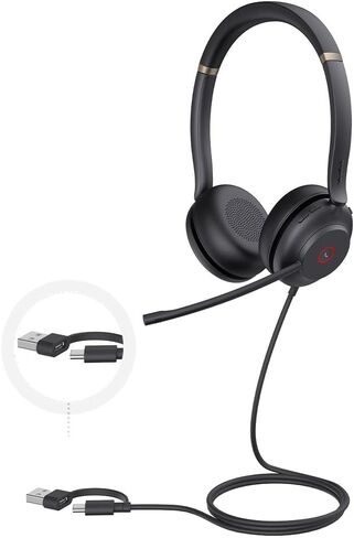yealink uh37 الفرق المزدوجة USB-C/A سماعة الرأس in Saudi Arabia
