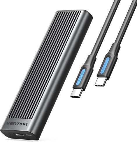 Vention 40GBPS M.2 NVME SSD العلبة ، حاوية الألومنيوم NVME مع مروحة التبريد ، M.2 الدعم M.2 M/B+M الحجم 280/2260/2242/2230 UASP/TRIM متوافق مع Thunderbolt 3/4/3.2/3.1 in Kuwait