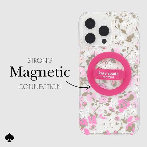 kate spade new york Magnetic Phone Ring Grip with Stand - Removable and Collapsible - Set in Stone in Saudi Arabia