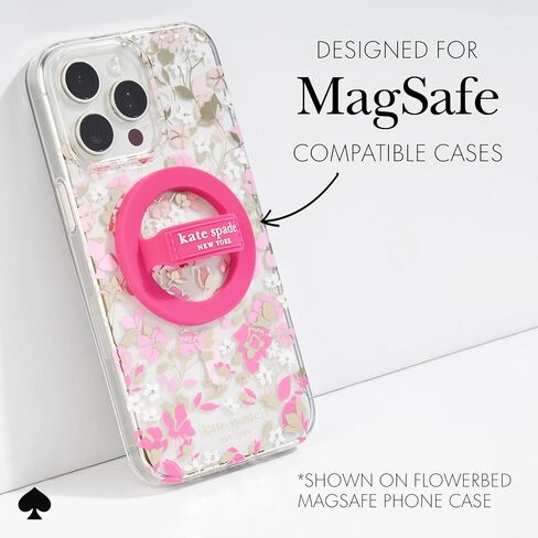 kate spade new york Magnetic Phone Ring Grip with Stand - Removable and Collapsible - Set in Stone in Saudi Arabia