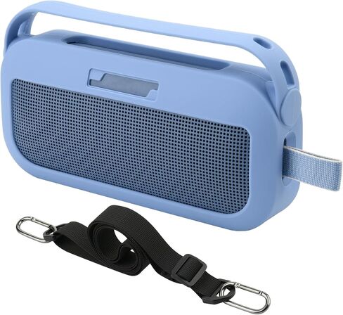 TXEsign Silicone Case Cover for Bose SoundLink Flex 2nd Gen Portable Speaker Travel Protective Carrying Pouch with Handle for SoundLink Flex 2nd Gen(Black) in Saudi Arabia