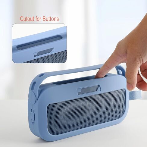 TXEsign Silicone Case Cover for Bose SoundLink Flex 2nd Gen Portable Speaker Travel Protective Carrying Pouch with Handle for SoundLink Flex 2nd Gen(Black) in Saudi Arabia