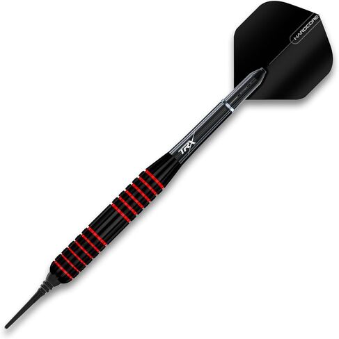 RED DRAGON Envy 24g Professional Brass Steeltip Black and Red Darts Set with Flights, Shafts (Stems) and Wallet in Kuwait