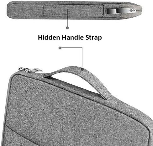 11.6 inch Tablet Sleeve Bag Carrying Case Canvas Cover for Samsung Galaxy Tab A9+ S9 S8 S7 11", Tab S9 FE 10.9", Tab S9 FE+ S9+ S8+ S7+ Plus S7 FE 12.4", Fire Max 11, iPad 10.2 10.9 iPad Air (Black) in Saudi Arabia